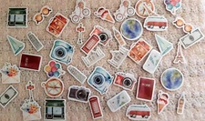 Travel Alone Mini Paper Stickers Decoration 46 Pcs/box DIY Album Diary Scrapbook