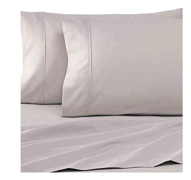 Wamsutta Pimacott 2 Standard Queen 525 Thread Count Silver Pillowcases