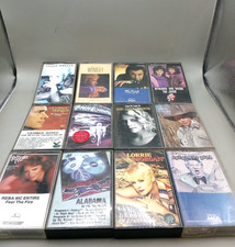 Country Music Cassette Tapes Lot of 12 Various Artist Garth Dolly Reba  More