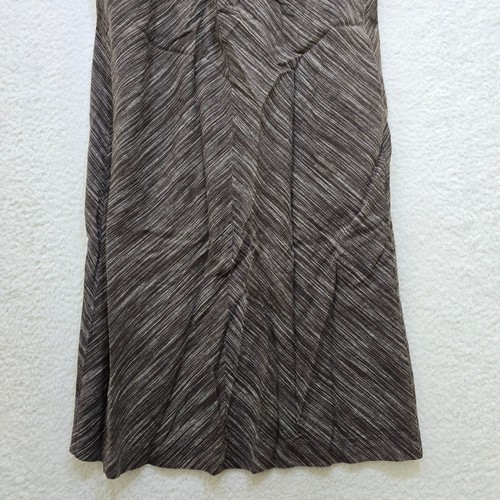 Old Navy Maxi Dress Womens Size 2 Brown White Linen Blend Spaghetti Strap READ - Picture 9 of 12