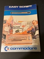 EASY SCRIPT COMMODORE C64 USER'S MANUAL RARE COLLECTIBLE NO DISKS