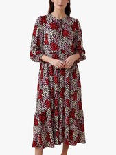 SALE!! NEW BNWT FINERY ELIORA FLEURS MIDI DRESS - PINK MIX  SIZE: 18