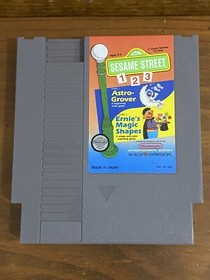 Sesame Street 123 NES Nintendo Entertainment System, Game Cartridge Only 1985 