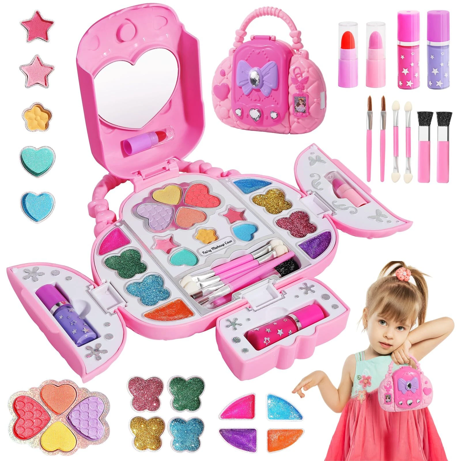 Juguetes de maquillaje Juguetes cosméticos lavables para niños pequeños