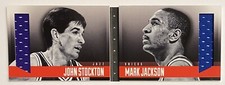 2013 Panini Preferred John Stockton Mark Jackson Versus Game Worn Patch Booklet