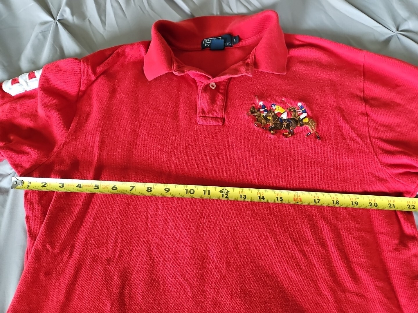 Polo Ralph Lauren Mens Polo Horse Pony Logo #3 Size L… - Gem