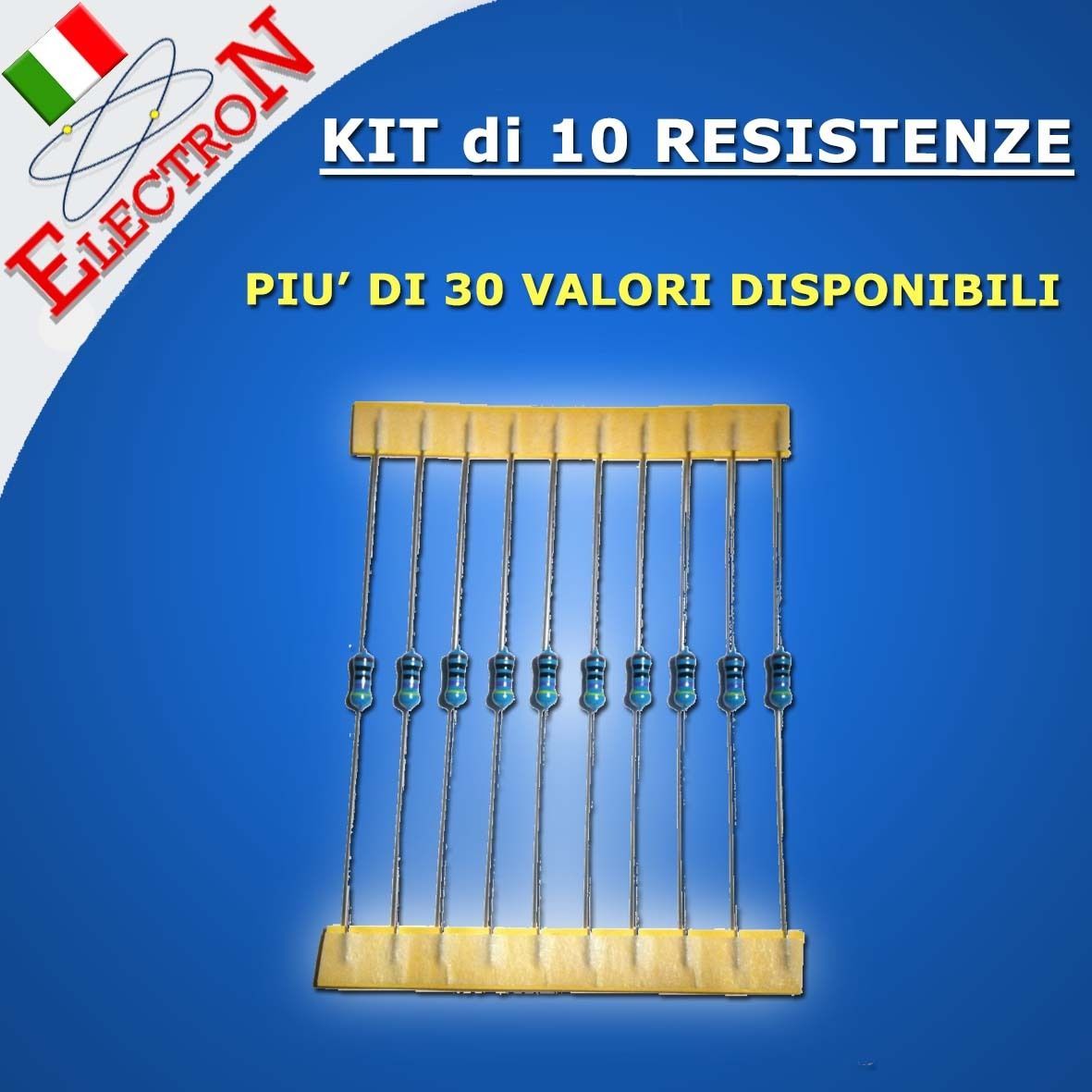 Resistenze A Film Metallico 1/4 Watt 0.25W – Tolleranza 1% – Consegna Rapida