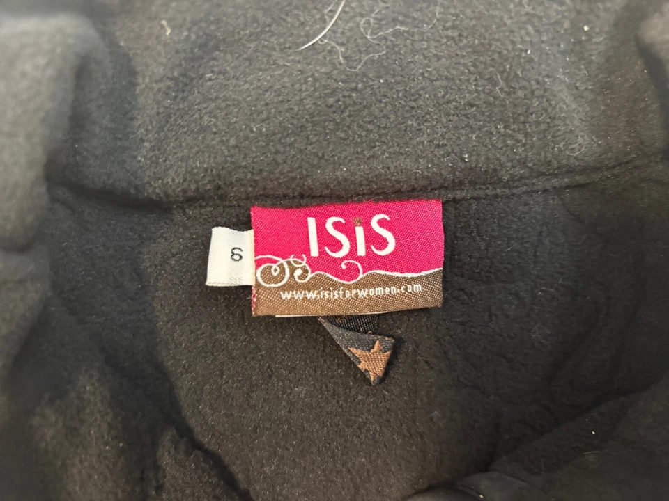 Chaleco ISIS Sultana Mujer Talla 6 Cremallera Completa Negro Nuevo Foto 4 de 4