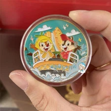 Disney Shanghai disneyland 2024 summer chip&dale metal commemorative coin