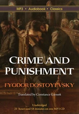 Crime & Punishment - Unabridged MP3 CD Audiobook in DVD case