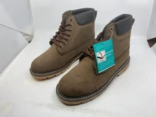 Easy USA Himalayan Mens 6 inch Suede Work Boots, Brown - 10