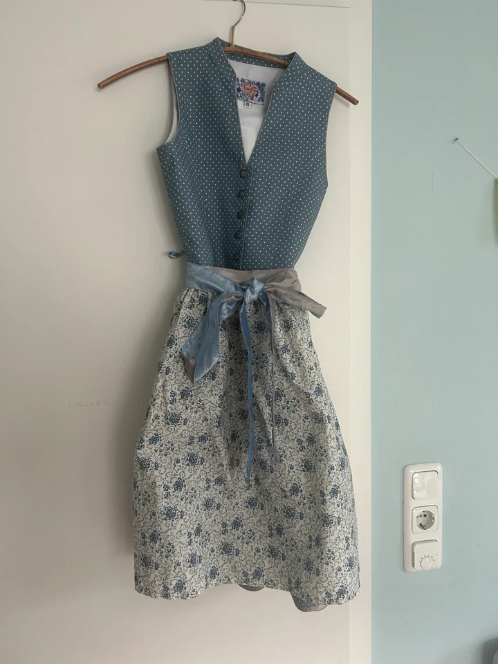 Stockerpoint Trachten Madl Mädchen Dirndl Gr 146/152 Blau