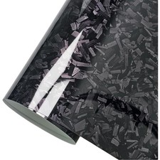 Forged Carbon Folie 30x150cm Autofolie Vinyl selbstklebend blasenfrei Schwarz