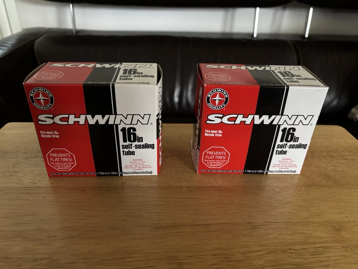 Lot De 2 Chambres à Air Vélo Schwinn 16 Pouces – Valve Schrader, Pour Pneus 1.75 à 2.125