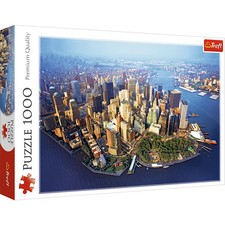 New York City Aerial View 1000 Piece Panoramic Jigsaw Puzzle Trefl New