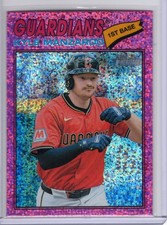 2026 Topps Heritage Kyle Manzardo Chrome Pink Sparkle Refractor #133