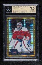 2016 O-Pee-Chee Platinum Seismic Gold 22/50 Braden Holtby BGS 9.5 GEM MINT ig1