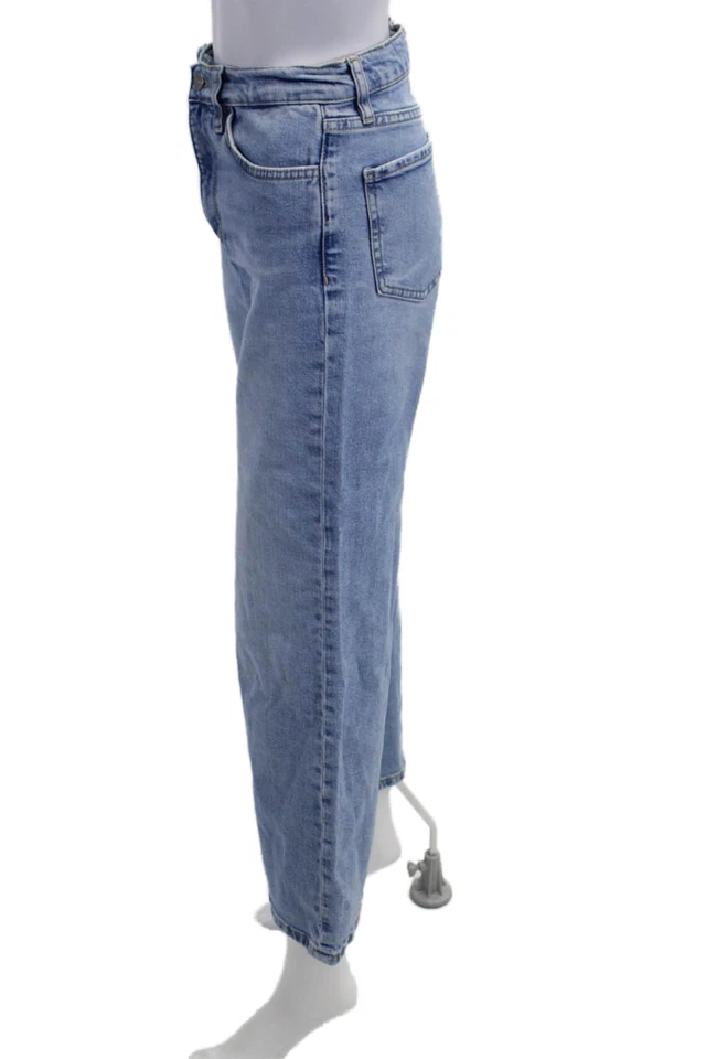 Joes Women Cropped Wide Leg High Rise Light Blue Jeans Size 25 - Image 2 of 4