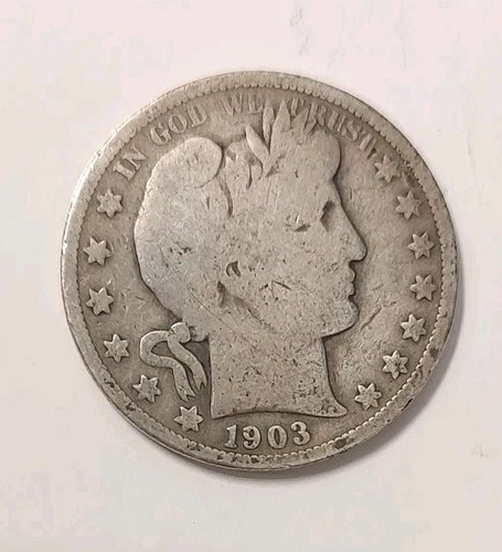 1903-S Barber Silver Half Dollar 50c 90%  US Coin
