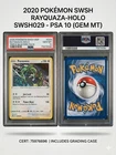 Pokémon TCG Rayquaza Blackstar Promo Card SWSH029 PSA 10