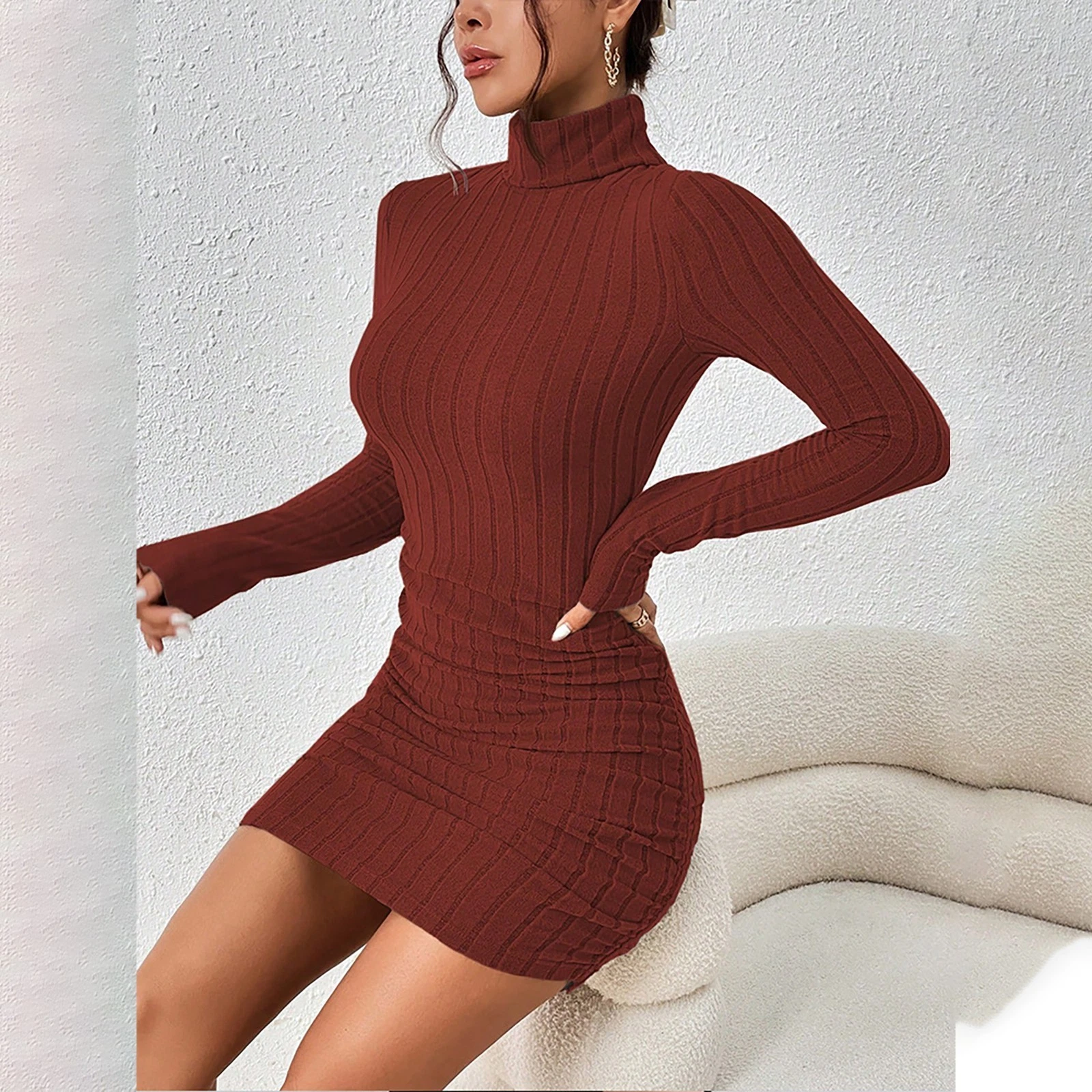 turtleneck club dress Amazon.com: Caviotess Women's Sexy Turtleneck Mini Dress with Gloves Long Sleeve Bodycon Dress Party Festival Outfit Clubwear Black : Clothing, Shoes & Jewelry
