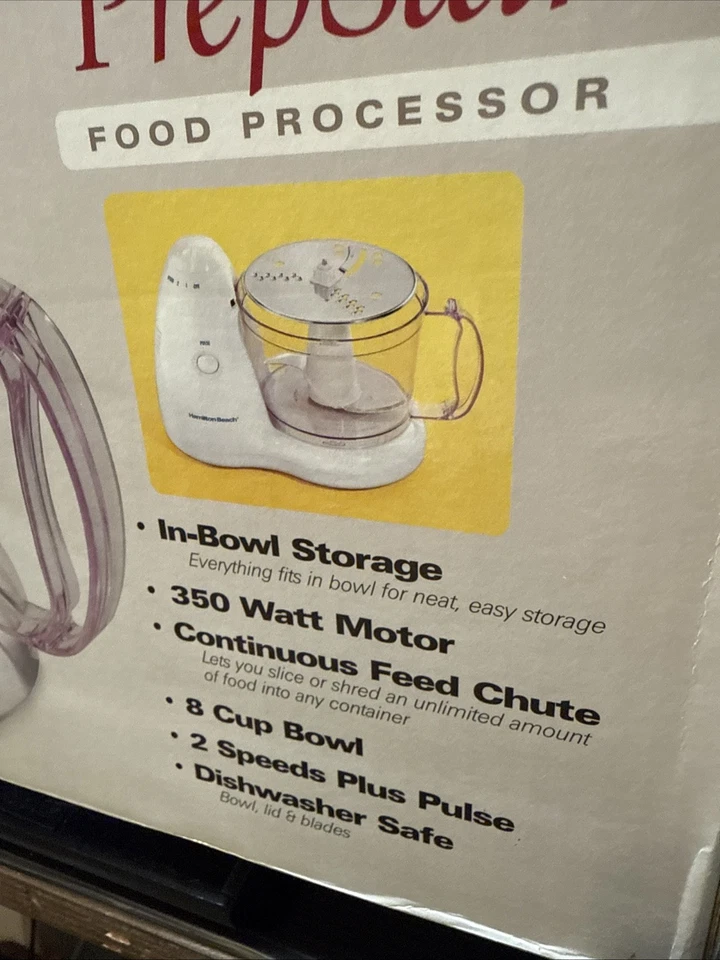 Hamilton Beach 70550RL Prepstar 8-Cup 350 Watts 2 speeds Food Processor In White - Image 4 of 4