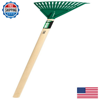 Truper 30465 Tru Tough 48-Inch Plastic Shrub Rake 8-Inch Head Wood Handle