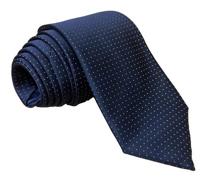 Canali  Exclusive  Special Edition Navy w/Micro-Dot Hand Made In Italy Silk Tie