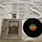 Led Zeppelin IV 12"  LP Atlantic SD 7208  Original Cover 33 RPM  Not tested