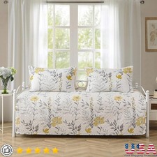 Daybed Cover Set Twin 3 Piece Microfiber Soft Quilt Pillow Shams Breathable New