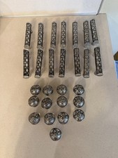 Silver Cabinet Hardware Pulls Knobs Openwork Scroll Geometric Drawer Handles