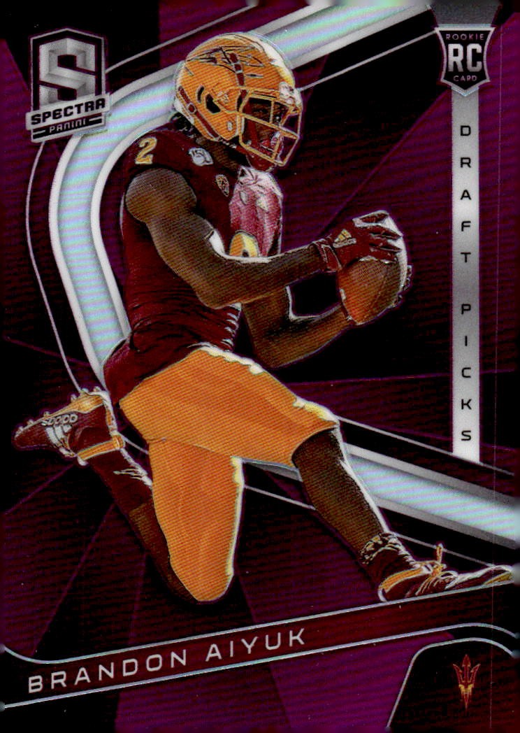 Brandon Aiyuk Panini Chronicles Draft Picks Spectra #7 Purple