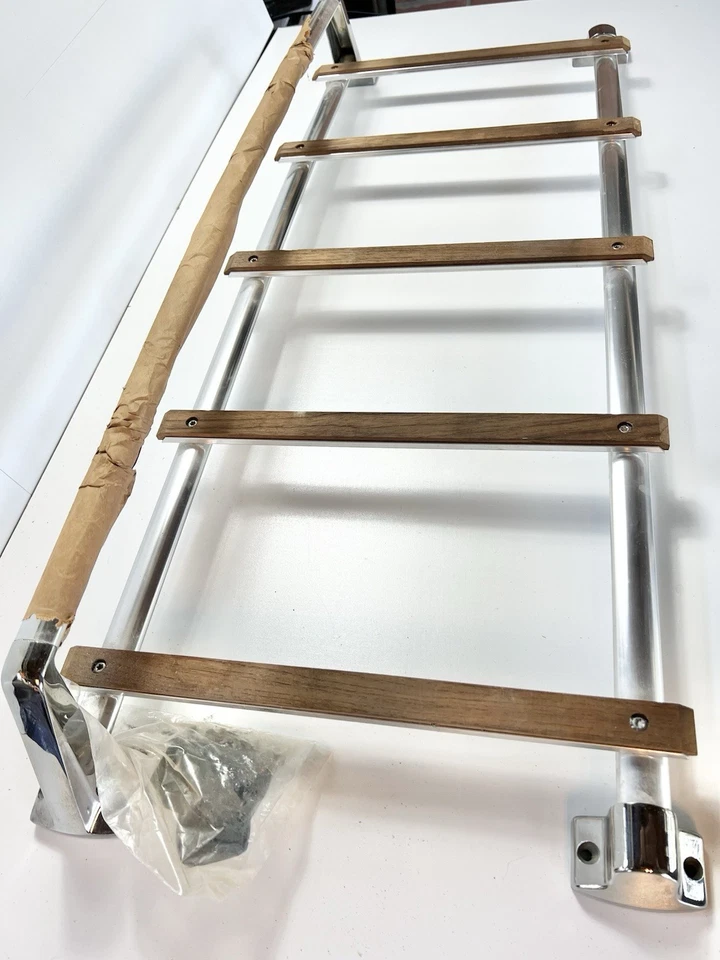 Vintage Deck Trunk Roof Luggage Rack Assembly MG TRIUMPH Universal Chrome 36x14 - Image 3 of 4