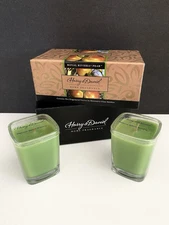 New Harry & David Scented Pear Candle Jar Candle Set Small 2 Oz Glass Wick
