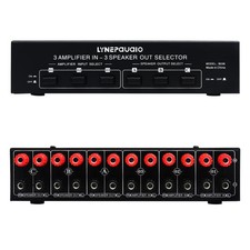 3 Input 3 Output Power Amplifier And Speaker Switcher Speaker Switch Splitter Co