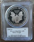 1995-P American Silver Eagle PCGS PR69DCAM Mercanti Hand Signed - TONED ON BACK