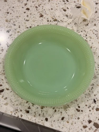 Fire King Jadeite 7.5" Soup Bowl Jane Ray MCM Vintage