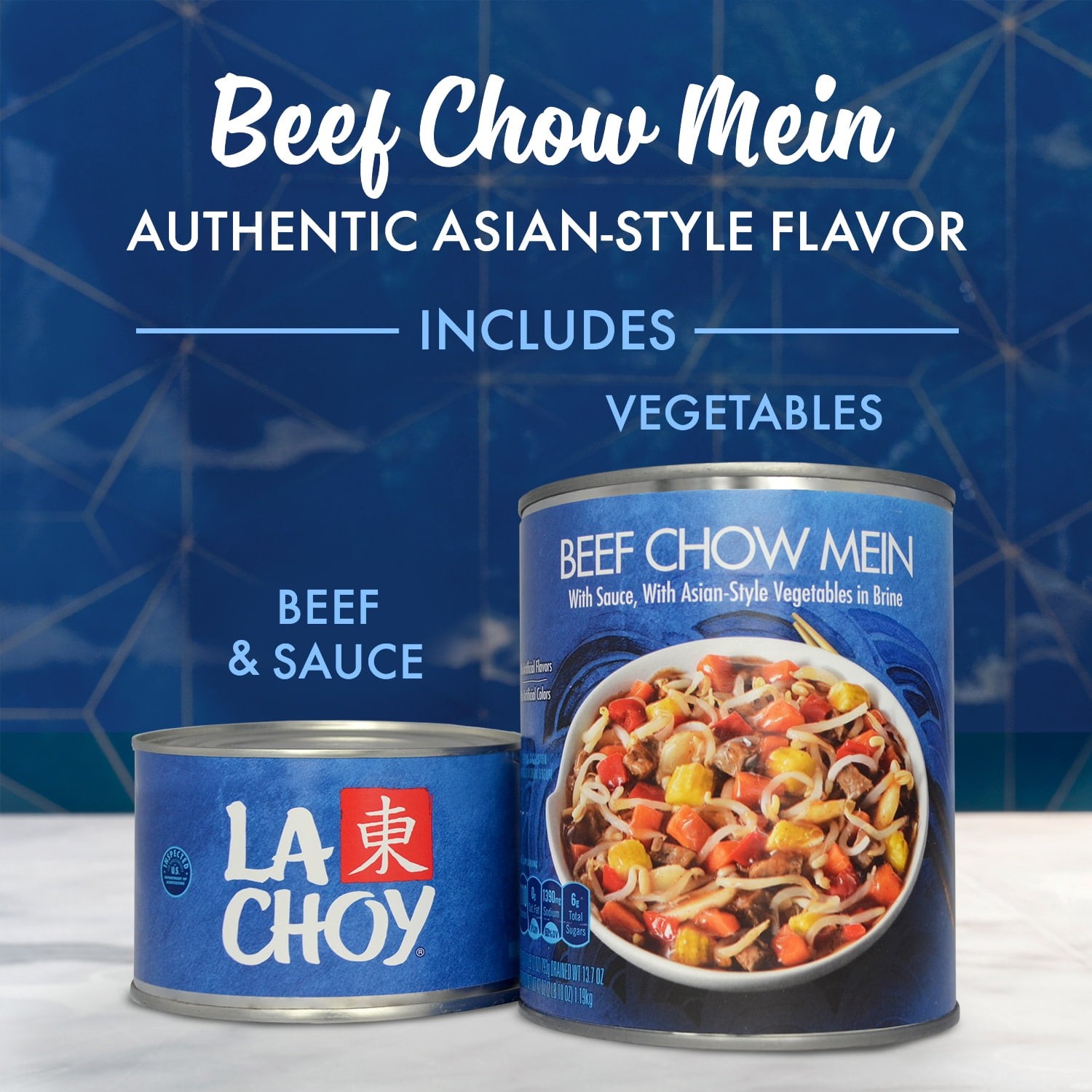 La Choy Beef Chow Mein 42oz | Asian Style Beef & Vegetables in Savory Sauce