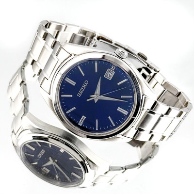 SEIKO Essentials SUR309 Stainless Steel Blue Dial Men's Quartz Watch 40.2mm