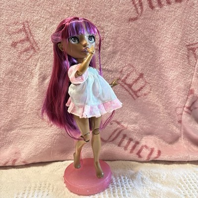 CUSTOM OOAK DARIA ROSELYN RAINBOW HIGH DOLL, purple hair, dark