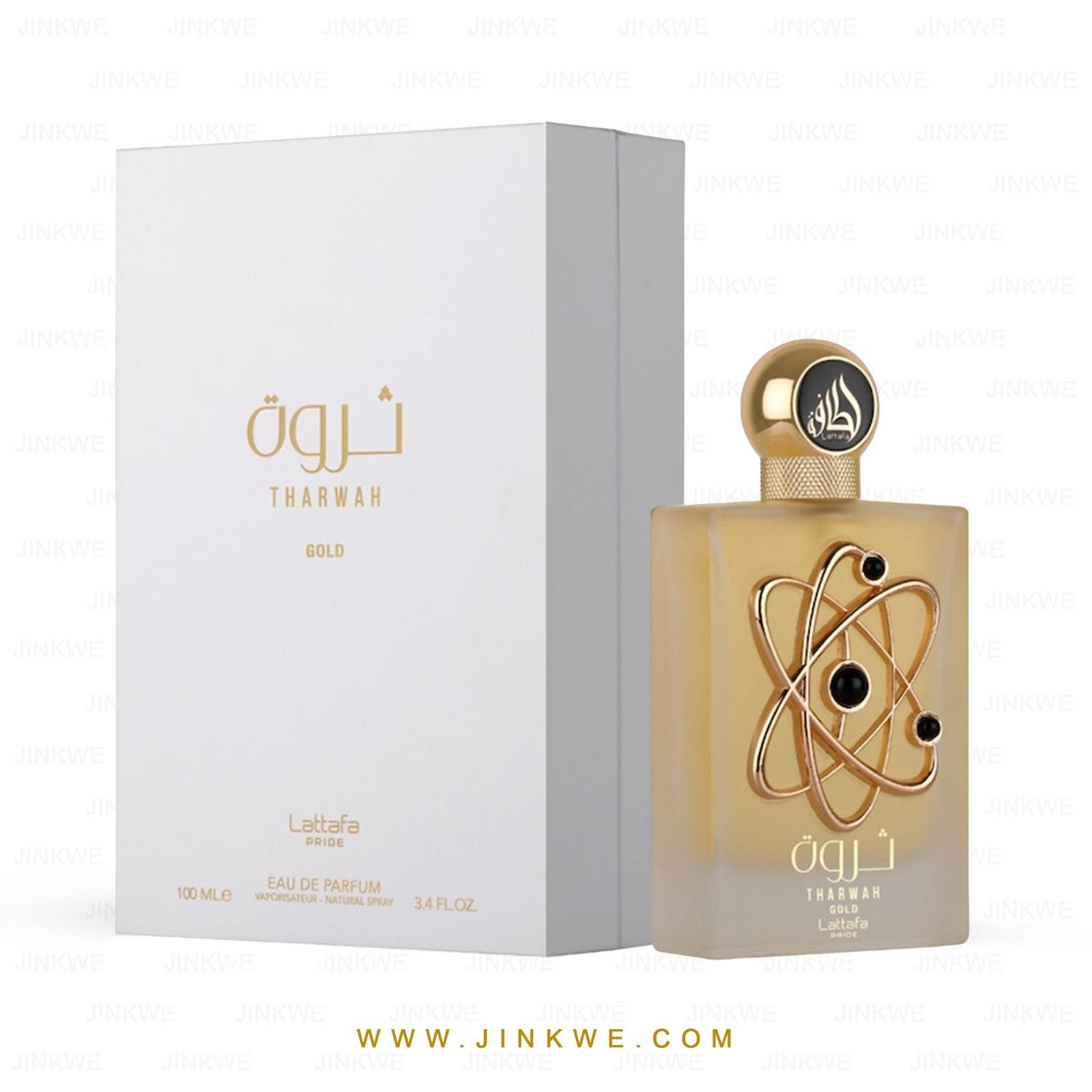 Parfum oriental Tharwah Gold Lattafa Pride 100 ml idéal pour vos soirées