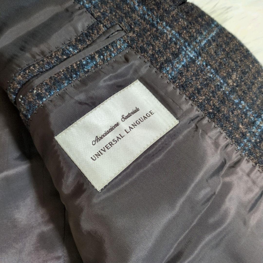 Universal Language Canonico Jacket Check Tweed Br… - image 5