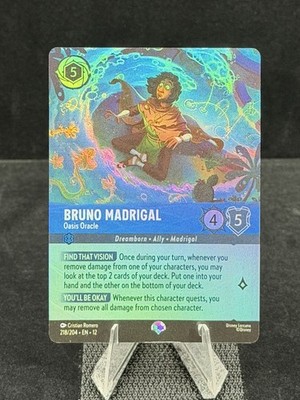 Disney Lorcana-Wilds Unknown-Bruno Madrigal-Oasis Oracle-#218-Epic-M/NM