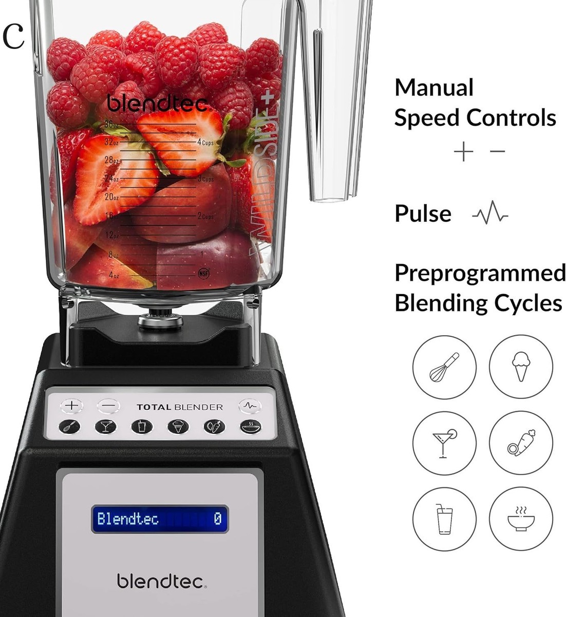 Wildside Jar Blendtec Total Classic Original Blender Blendtec Total