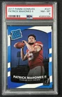 PATRICK MAHOMES II PSA 8 2017 PANINI DONRUSS #327 RATED ROOKIE RC CHIEFS 5064