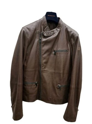 Black Friday - Trussardi leather jacket (tassel) size 52