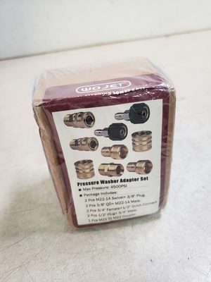 #ad WOJET Pressure Washer Adapter Set Quick Disconnect Kit M22 Swivel to 3 8quot; $19.95