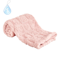 Heart Baby Blanket, Love Plush Fleece Baby Blankets for Girls Boys