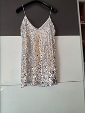 Paillettenkleid Partykleid Cocktailkleid Glitzer Minikleid S-L