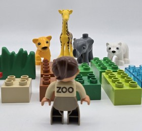 Lego DUPLO Baby Zoo #4962 Retired-Polar bear/Giraffe- 18pcs COMPLETE Set- NO BOX